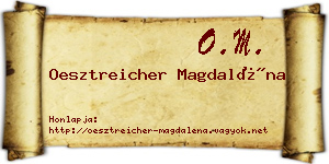 Oesztreicher Magdaléna névjegykártya